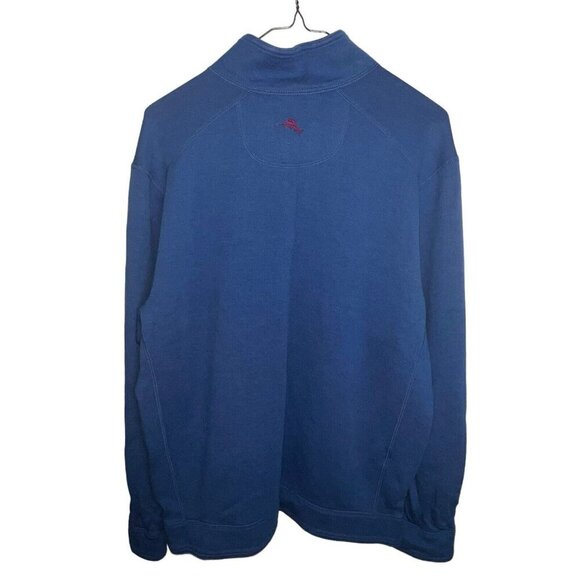 Tommy Bahama Flipshore Half Zip Reversible Coastline Heather MSRP $110 Men XL - Picture 3 of 11